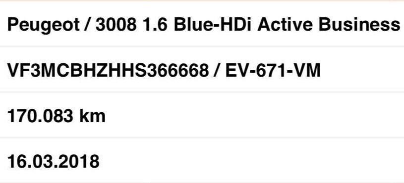Peugeot 3008 cc1.6HDI 120CV MANUALE