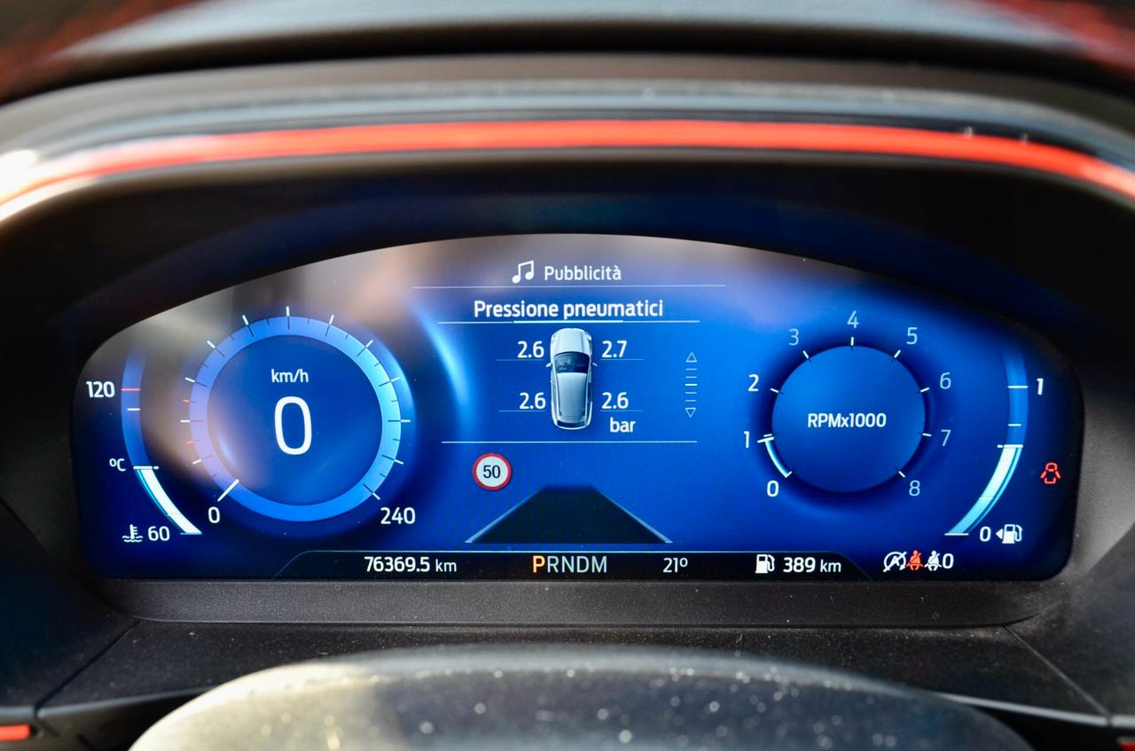 FORD FOCUS SW 1.0 t ECOBOOST HYBRID ST-LINE X 155cv AUTO, UNICOPROPRIETARIO, UFF ITALIANA, SERVICE FORD, EURO 6D, FULL LED, RETROCAMERA, PERMUTE