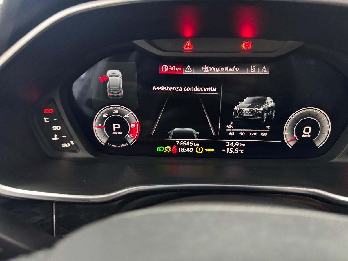 AUDI Q3 Sportback 35 TDI S tronic S-Line TETTO/ UNICO PROP/ LUCI AMBIENT/ MATRIX