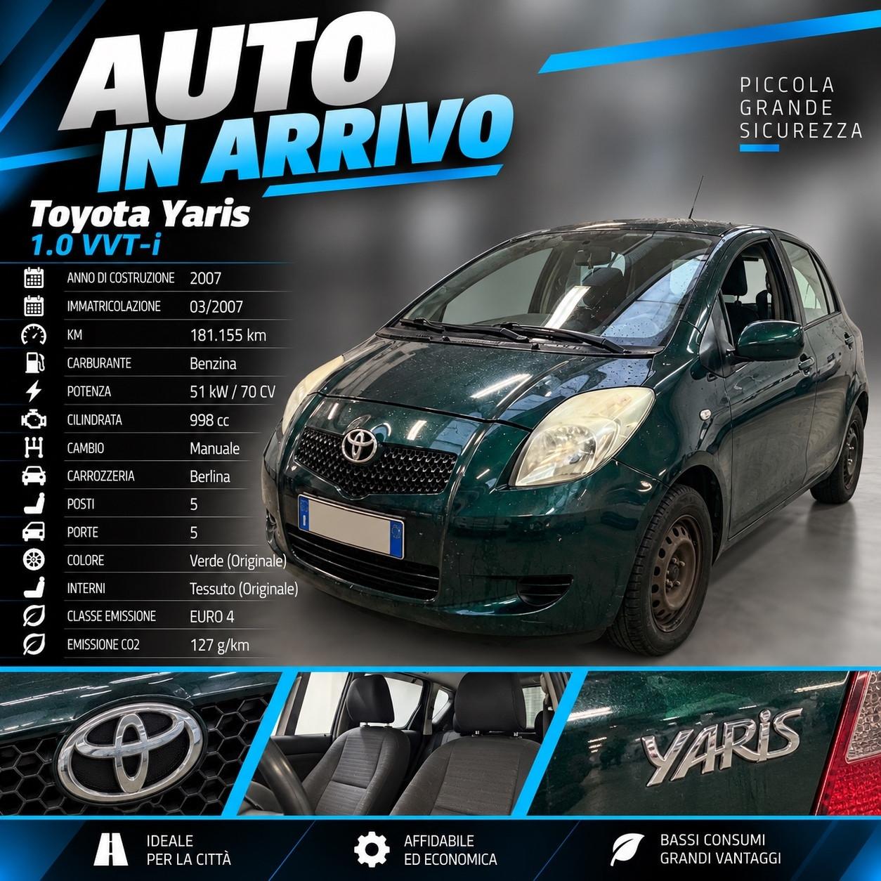 Toyota Yaris 1.0 3 porte