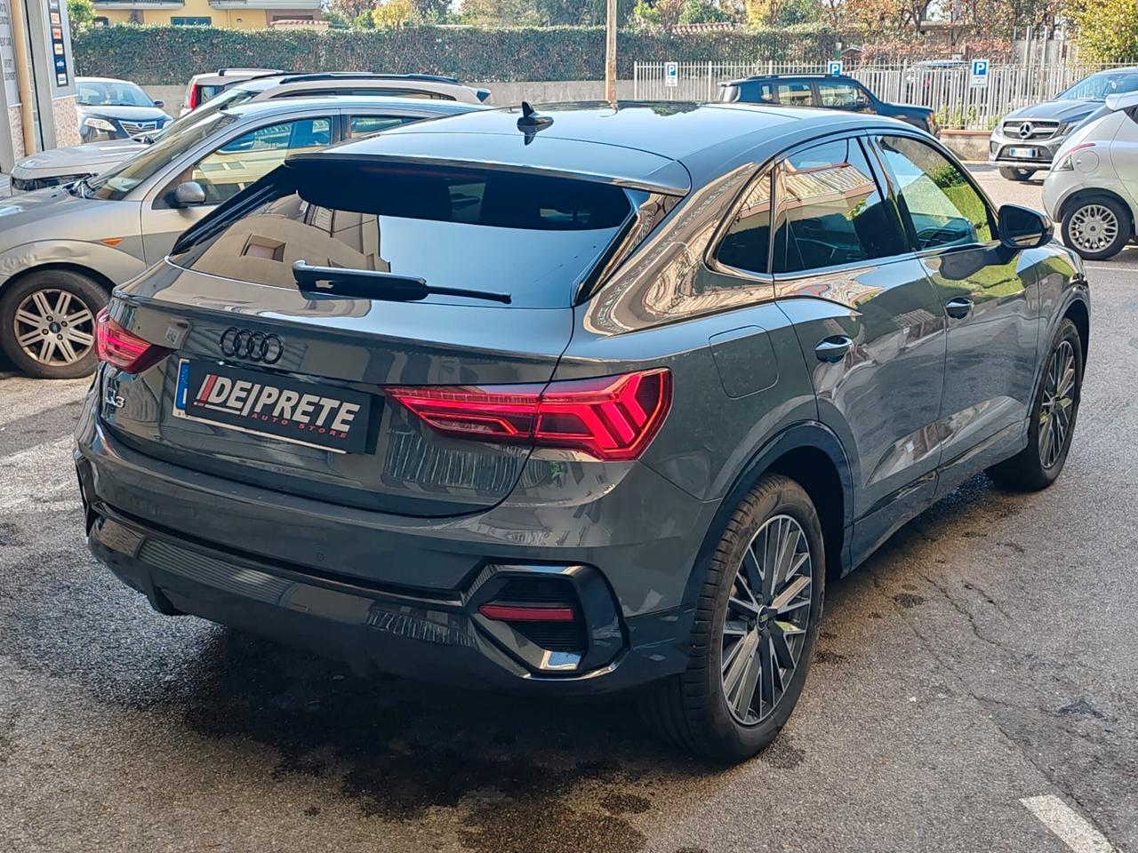 Audi Q3 Sportback S line – Tetto Panoramico – Identity Black – S tronic