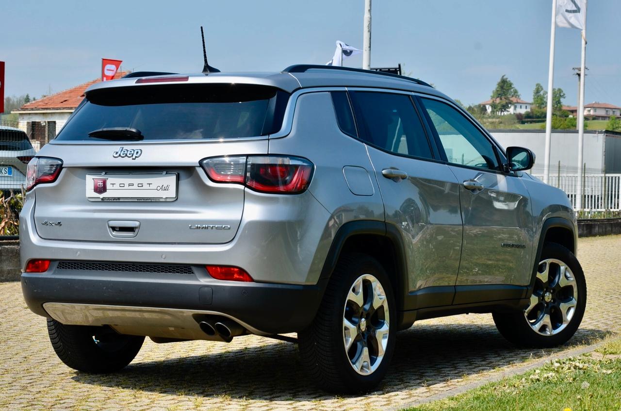JEEP COMPASS 2.0 MJT LIMITED 4wd 140cv AUTO, UFF ITALIANA, SERVICE CON FATTURE, EURO 6B, PERMUTE