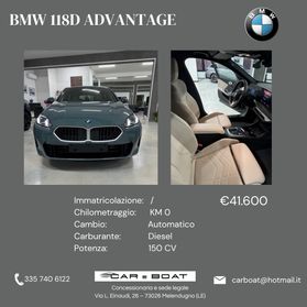 Bmw 118 118d 5p. Advantage