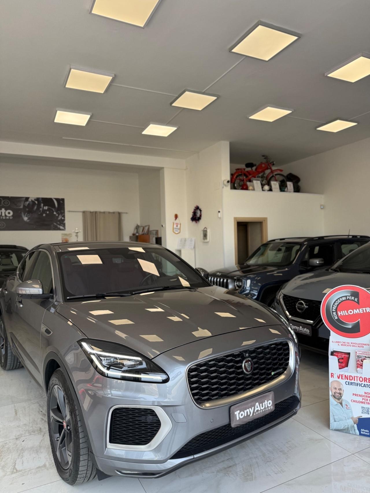 Jaguar E-Pace mhev R-Dynamic 204cv VIRTUAL COCKPIT.TELECAMERA 360*,NAVI,APPLE CARPLAY,INTERNI PELLE CARTIER
