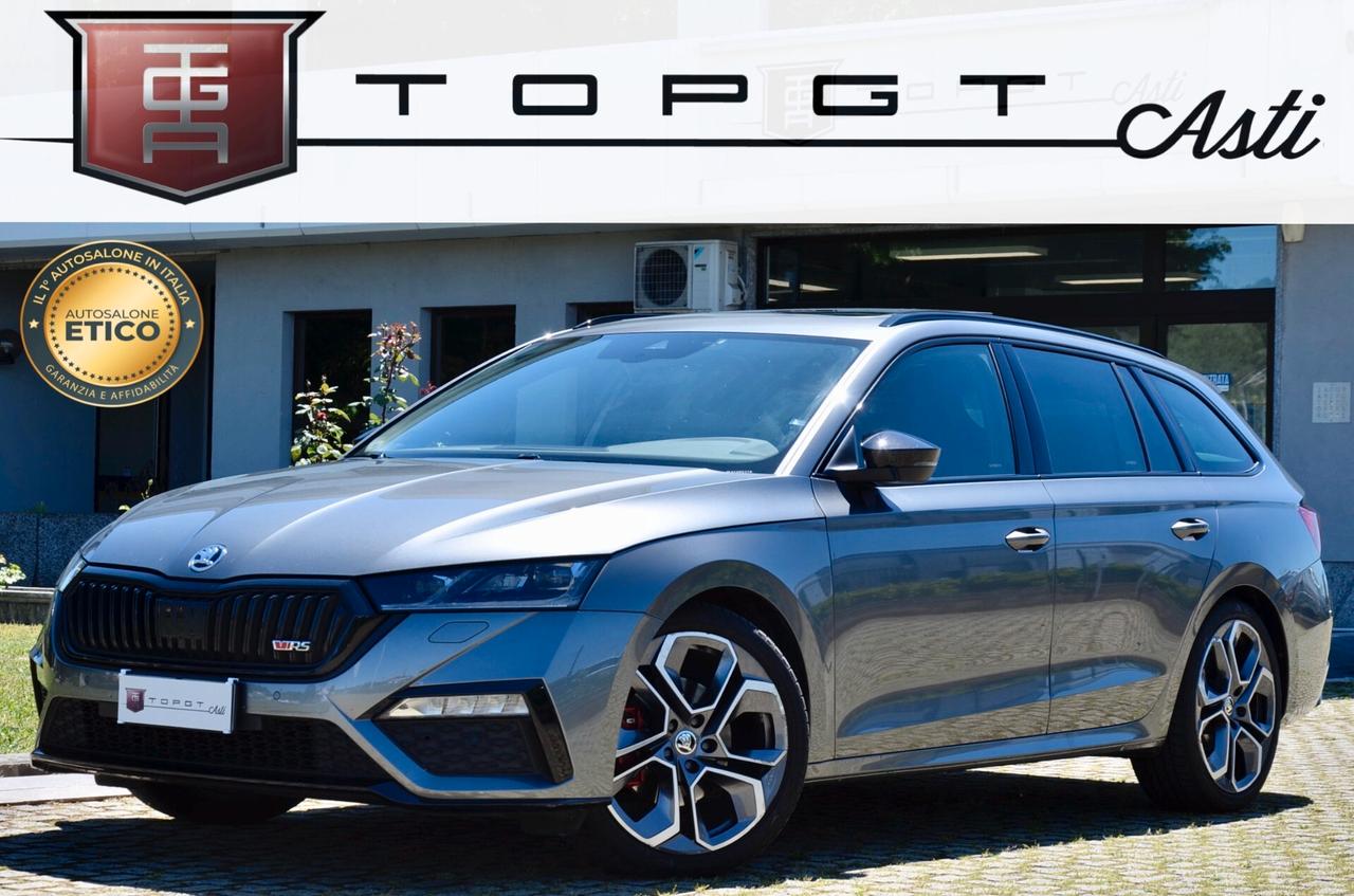 SKODA OCTAVIA WAGON 2.0 TDI EVO RS 200cv DSG, UNICOPROPRIETARIO, UFF ITALIANA, SERVICE SKODA, EURO 6D, TETTO, MATRIX, 19″, PERMUTE